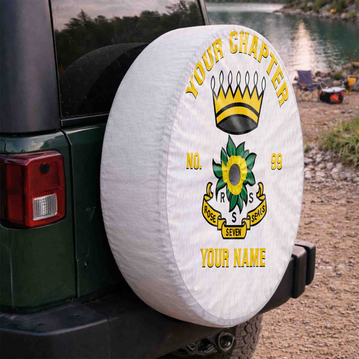 Customized Name, Chapter and Number Rose of Seven Seals RSS Spare Tire Cover