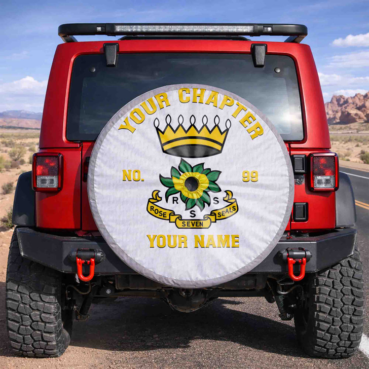 Customized Name, Chapter and Number Rose of Seven Seals RSS Spare Tire Cover
