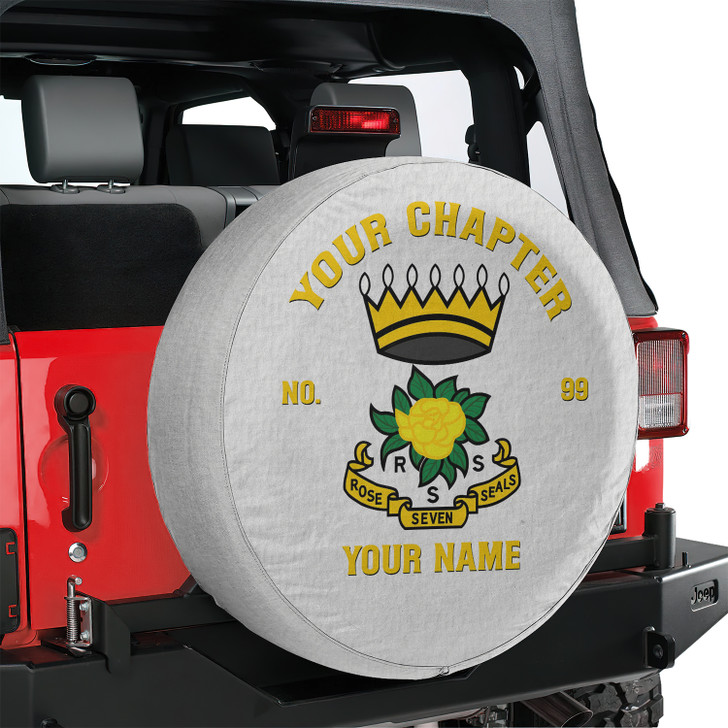 Customized Name, Chapter and Number Rose of Seven Seals RSS Spare Tire Cover