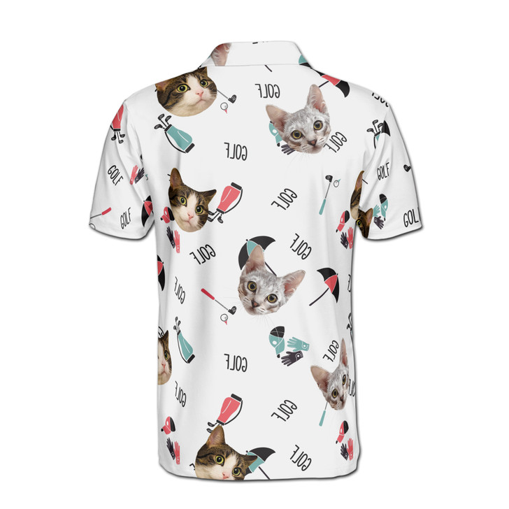 Customized Funny Pattern Options For Golf Player Custom With Face Men's Polo Shirt S-5XL