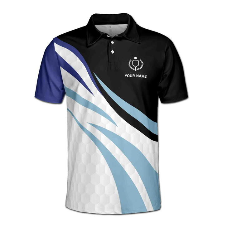 Customized Pickleball Wave Name and Team Men's Polo Shirt S-5XL