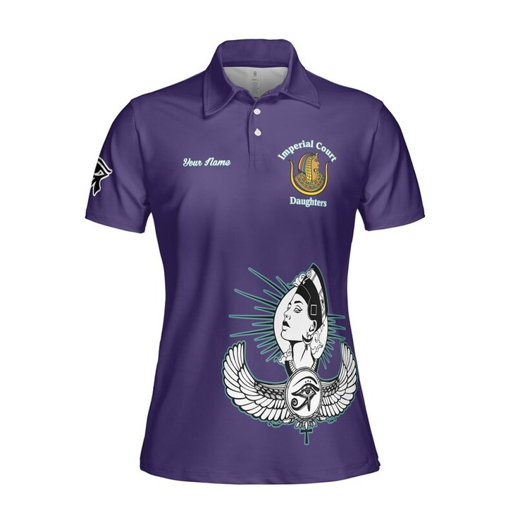 Personalized Court Name DOI Divine Ruler Shriners AEAONMS 3D Women Polo Shirt Size S-5XL