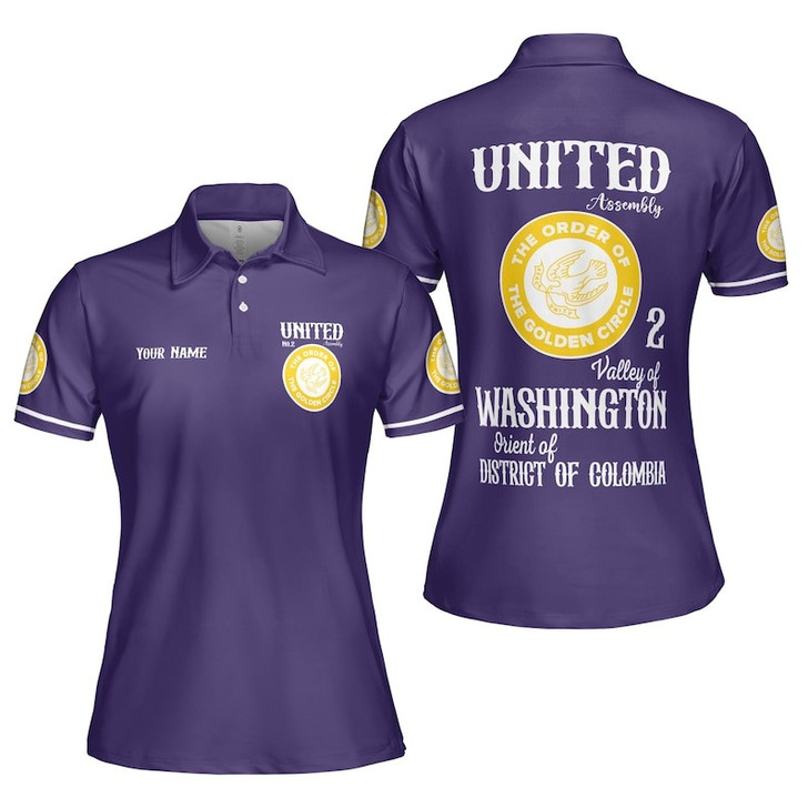 Customize Name OGC Order of the Golden Circle OES Sisters 3D Women's Polo Shirt Size S-5XL