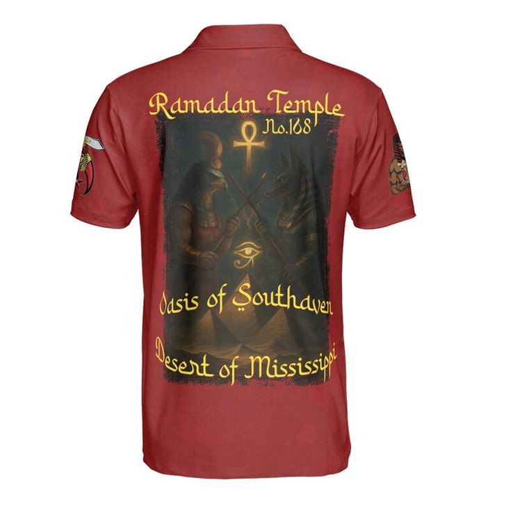 Custom Temple Name Nobles Mystic Shrine AEAONMS I'm That Noble They Warn Your About Freemasonry 3D Men's Polo Shirt S-5XL