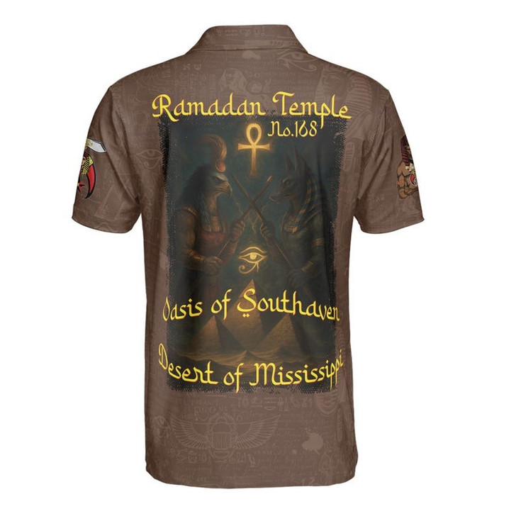 Custom Temple Name Nobles Mystic Shrine AEAONMS I'm That Noble They Warn Your About Freemasonry 3D Men's Polo Shirt S-5XL