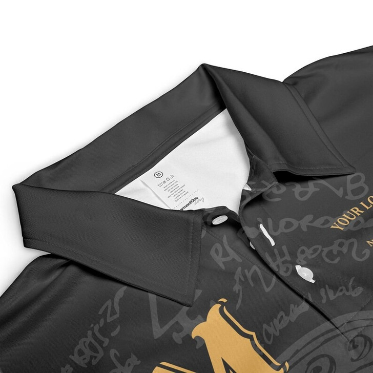 Custom Lodge Name Number Masonic Faith Hope Charity Freemasonry 3D Men's Polo Shirt S-5XL