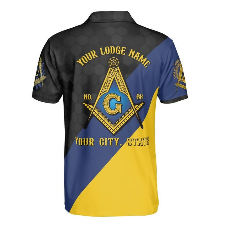 Personalized Name Freemasonry Brother Keeper Masonic 3D Men's Polo Shirt S-5XL