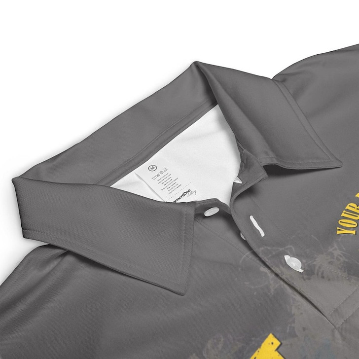 Personalized Lodge Name PHA Riding the Goat Freemasonry 3D Men's Polo Shirt S-5XL