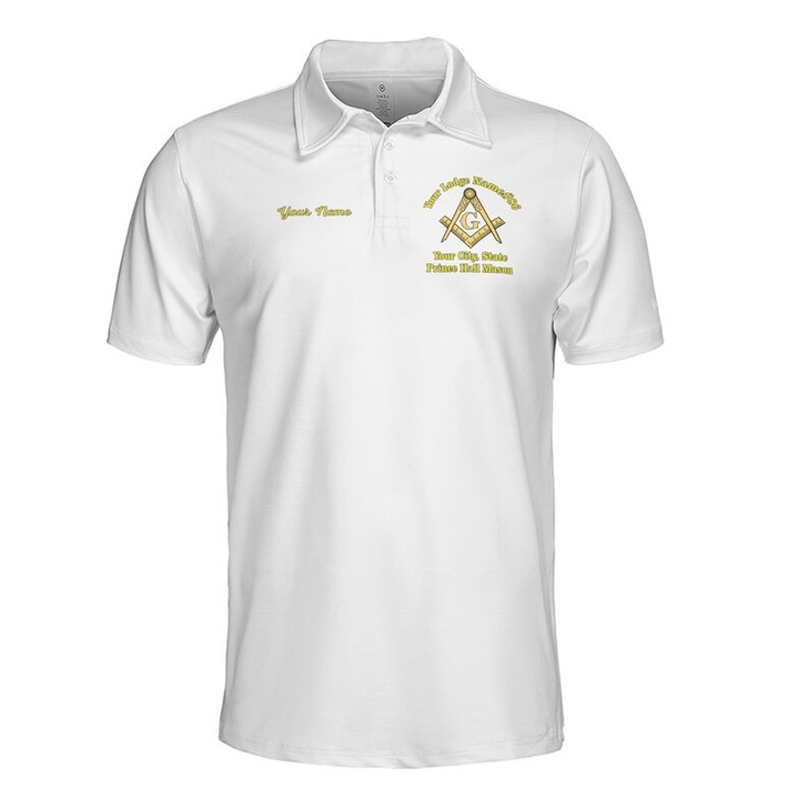 Personalized Name Prince Hall 2B1 ASK1 Making Good Men Better Freemasonry 3D Men's Polo Shirt S-5XL