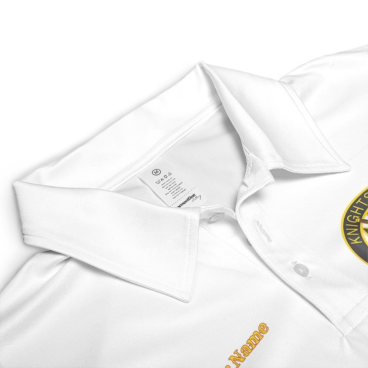Customize Name Knights Templar Past Eminent Grand Commander 40 Miles Club Freemasonry 3D Men's Polo Shirt S-5XL