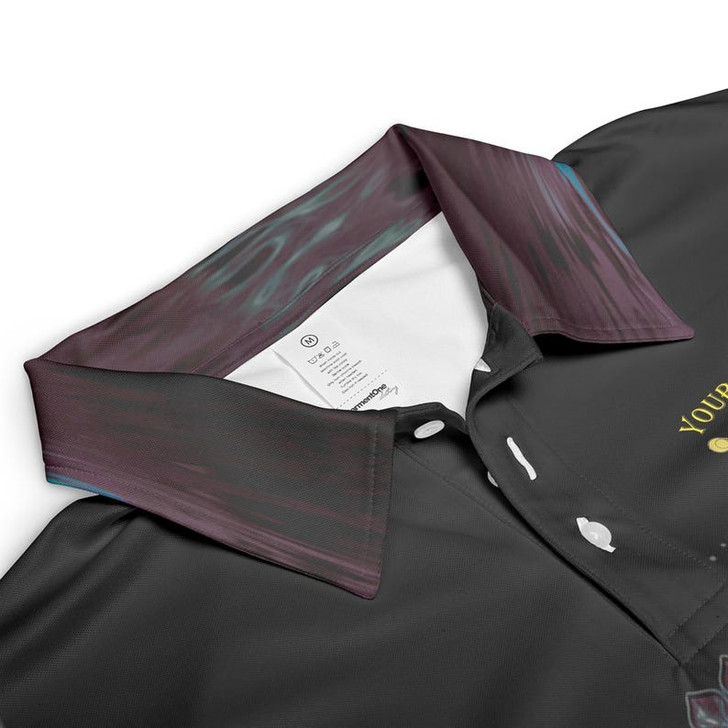 Custom Temple Freemason Noble Shriners in Egyptian pyramid futuristic landscape 3D Men's Polo Shirt S-5XL