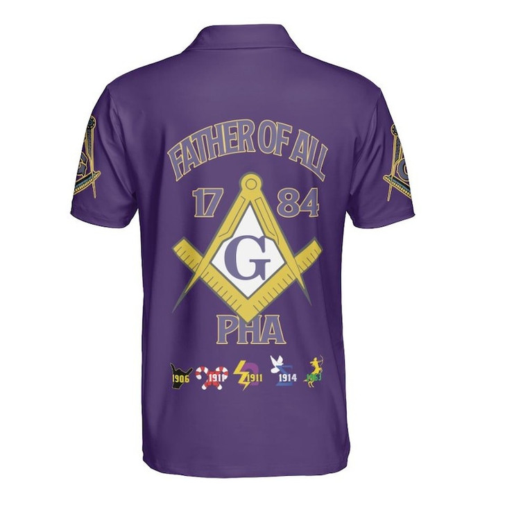 Personalized Lodge Prince Hall Mason Father Of All 3D Men's Polo Shirt S-5XL