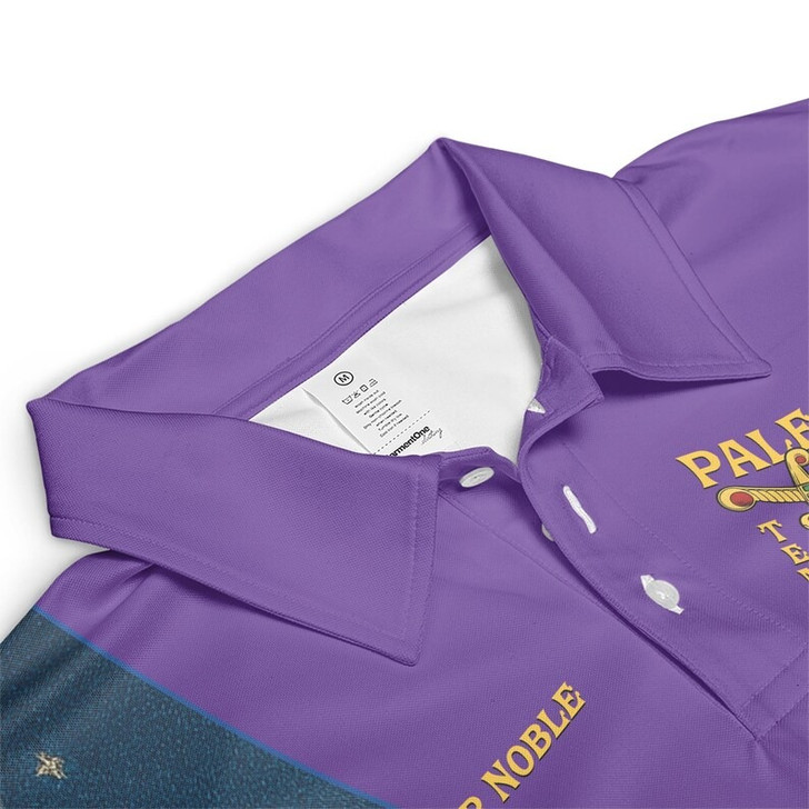 Custom Temple Name Nobles 1983 AEAONMS Starry Desert Night Mystic Shrine Freemasonry 3D Men's Polo Shirt S-5XL