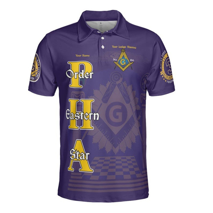 Personalized Lodge Name Freemasonry Prince Hall Making Good Men Better 3D Men's Polo Shirt S-5XL
