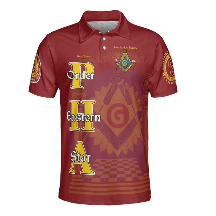 Personalized Lodge Name Freemasonry Prince Hall Making Good Men Better 3D Men's Polo Shirt S-5XL