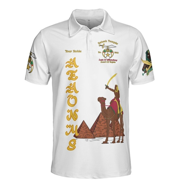 Custom Temple Name Nobles Mystic Shrine AEAONMS They Not Like Us Freemasonry 3D Men's Polo Shirt S-5XL