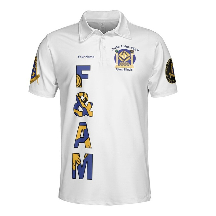 Personalized Lodge Name Freemasonry F&AM PHA They Not Like US Freemasonry 3D Men's Polo Shirt S-5XL