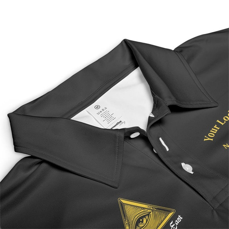 Personalized Name Prince Hall Affiliated F&AM PHA The Black Suits Freemason 3D Men's Polo Shirt S-5XL