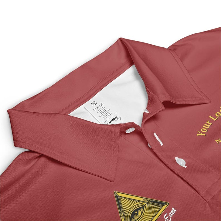 Personalized Name Prince Hall Affiliated F&AM PHA The Black Suits Freemason 3D Men's Polo Shirt S-5XL