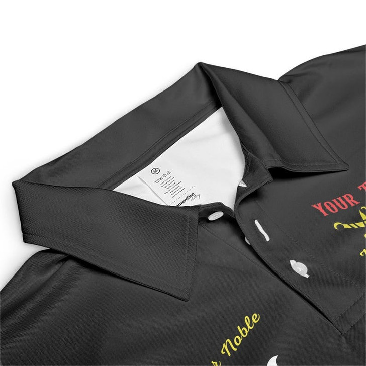 Custom Temple Name Nobles Mystic Shrine AEAONMS Known, Wise & Gallant Streng Fury 3D Men's Polo Shirt S-5XL