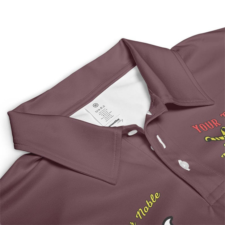 Custom Temple Name Nobles Mystic Shrine AEAONMS Known, Wise & Gallant Streng Fury 3D Men's Polo Shirt S-5XL