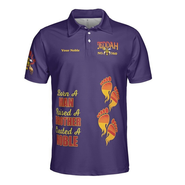 Personalized Name Nobles Mystic Shrine Pharaoh AEAONMS Born Man Created A Noble 3D Men's Polo Shirt S-5XL