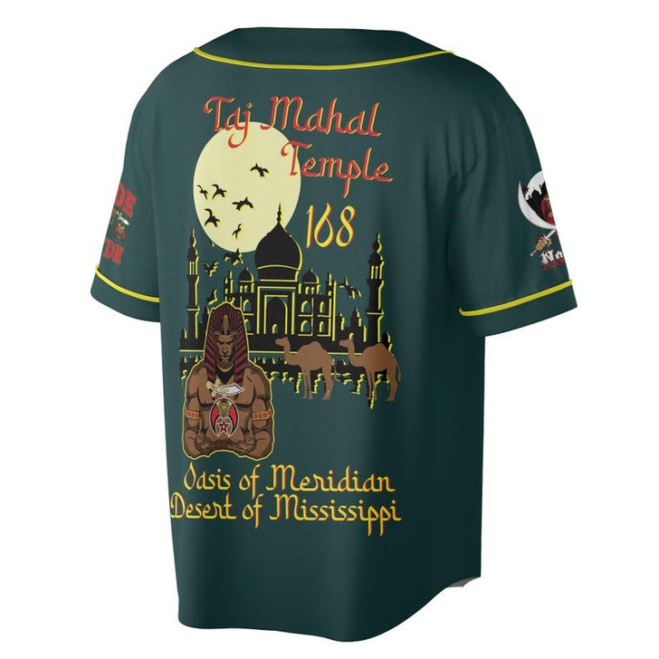 Custom Temple Name Nobles Mystic Shrine AEAONMS Temple Scene 3D Baseball Jersey Shirt Size S-5XL