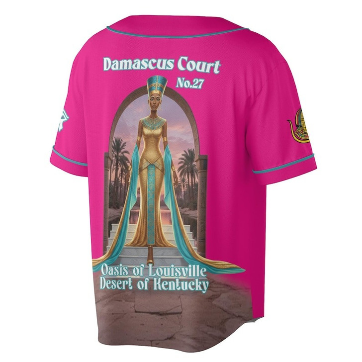 Personalized Court Name DOI Egyptian Ancient Goddess All Seeing Eye 3D Baseball Jersey Shirt Size S-5XL