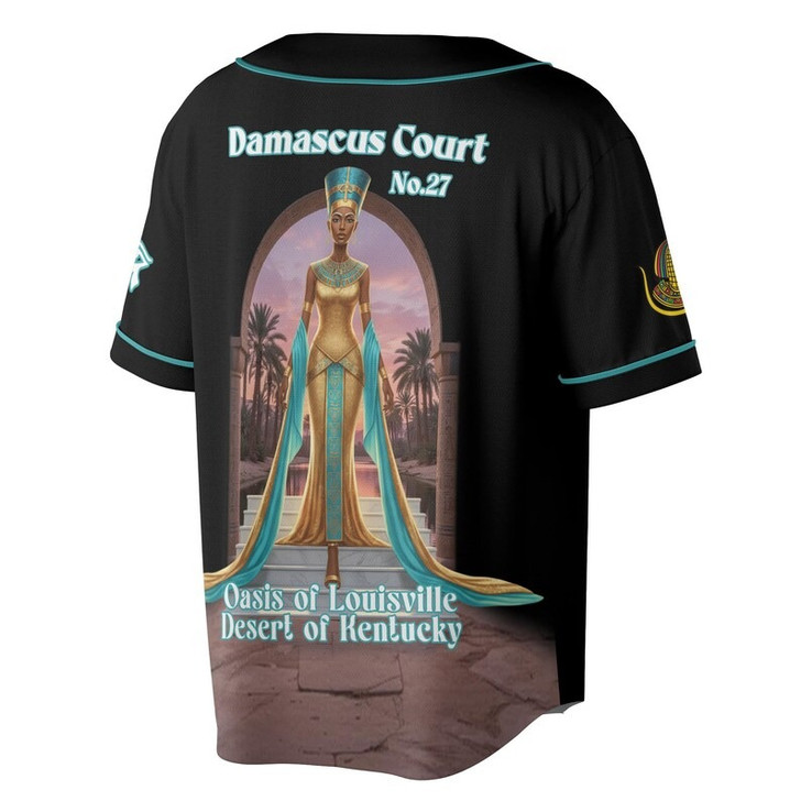 Personalized Court Name DOI Egyptian Ancient Goddess All Seeing Eye 3D Baseball Jersey Shirt Size S-5XL
