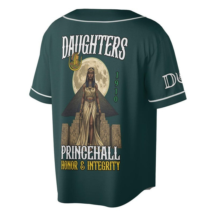 Personalized Court Name DOI Prince hall Daughters 1910 Honor & Integrity 3D Baseball Jersey Shirt Size S-5XL