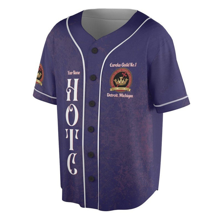 Personalized Guild Name HOTC Heroines of the Templar Crusades 3D Baseball Jersey Shirt Size S-5XL