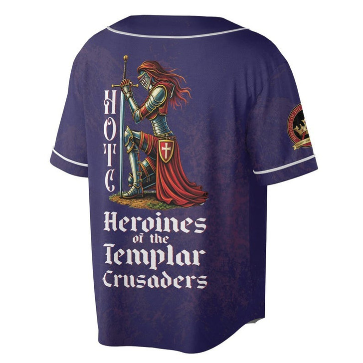 Personalized Guild Name HOTC Heroines of the Templar Crusades 3D Baseball Jersey Shirt Size S-5XL