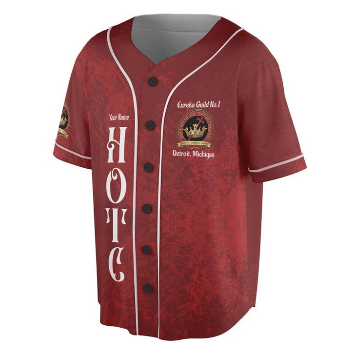 Personalized Guild Name HOTC Heroines of the Templar Crusades 3D Baseball Jersey Shirt Size S-5XL
