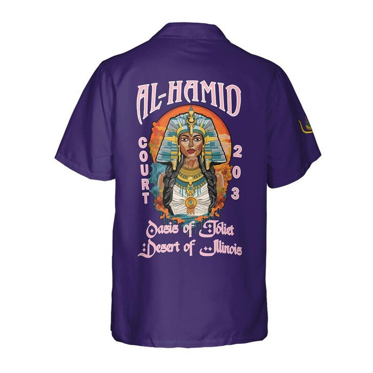 Personalized Court Name DOI Egyptian Ancient Sunset Sovereign 3D Button Down Shirt Size S-5XL