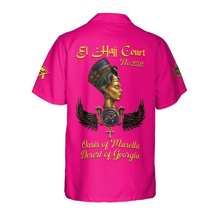 Personalized Court Name DOI Queen of Eternity Shriners AEAONMS 3D Button Down Size S-5XL