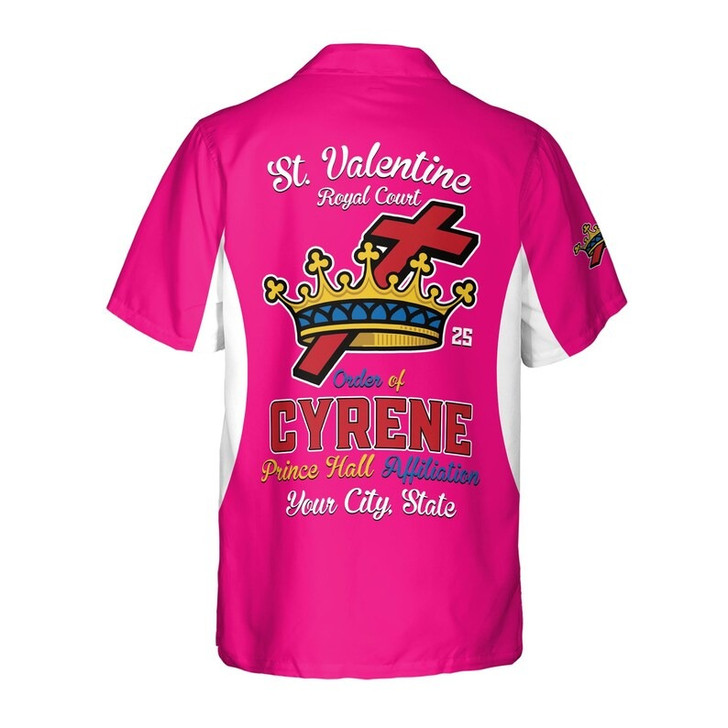 Personalized Court Name Order of the Cyrene Crusaders Prince Hall Affiliation 3D Button Down Size S-5XL