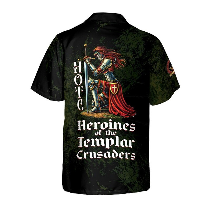 Personalized Guild Name HOTC Heroines of the Templar Crusades 3D Button Down Size S-5XL