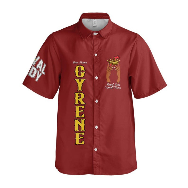 Personalized Court Name Order of the Cyrene Crusaders Royal Lady 3D Button Down Size S-5XL
