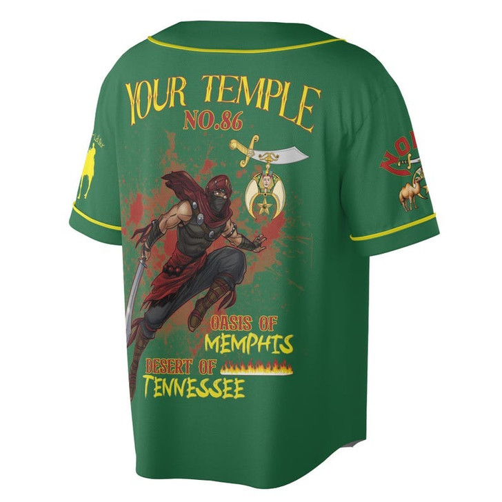 Personalized Temple Name Nobles Mystic Shrine AEAONMS Born Man Created A Noble Freemasonry 3D Baseball Jersey Shirt Size S-5XL