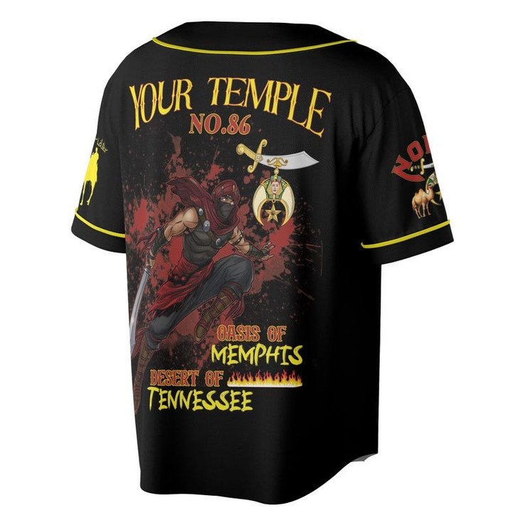 Personalized Temple Name Nobles Mystic Shrine AEAONMS Born Man Created A Noble Freemasonry 3D Baseball Jersey Shirt Size S-5XL