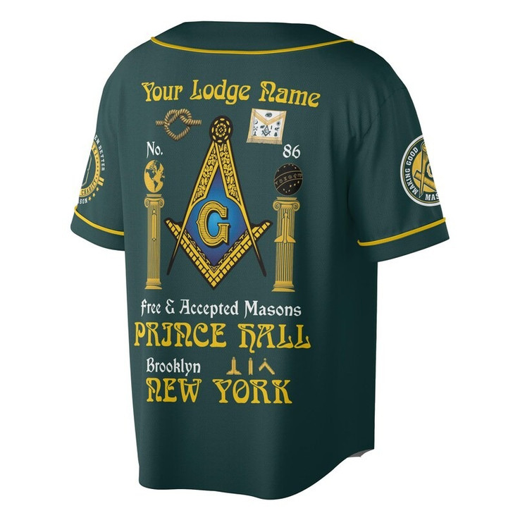 Personalized Lodge Name Freemasonry Prince Hall Making Good Men Better 3D Baseball Jersey Shirt Size S-5XL