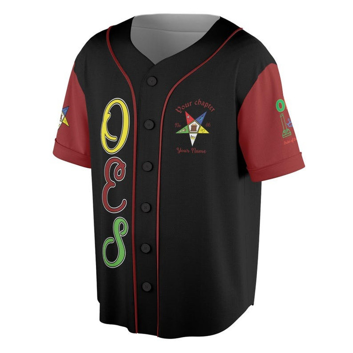 Custom Chapter Name OES Order Of The Eastern Star I Am My Sisters Keeper 3D Baseball Jersey Shirt Size S-5XL