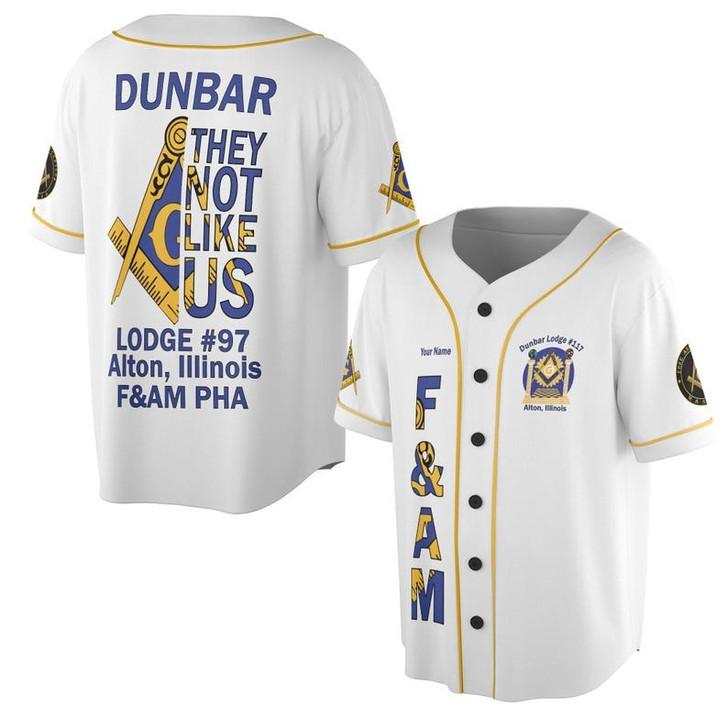 Personalized Lodge Name Freemasonry F&AM PHA They Not Like US Freemasonry 3D Baseball Jersey Shirt Size S-5XL