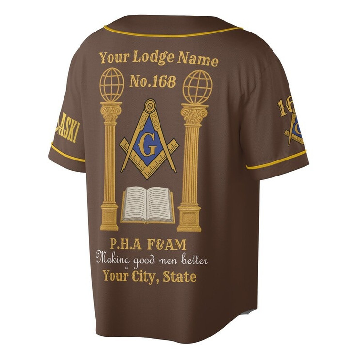 Personalized Lodge Name Freemasonry Prince Hall PHA F&AM To Be One Ask One 3D Baseball Jersey Shirt Size S-5XL