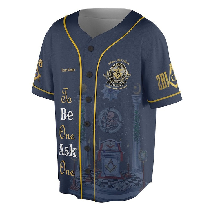 Personalized Lodge Name Freemasonry Prince Hall PHA F&AM To Be One Ask One 3D Baseball Jersey Shirt Size S-5XL
