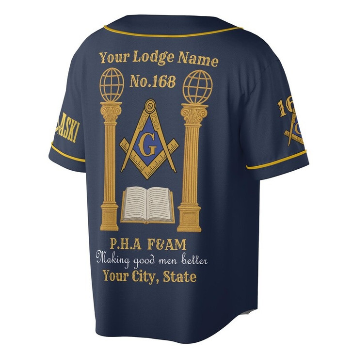 Personalized Lodge Name Freemasonry Prince Hall PHA F&AM To Be One Ask One 3D Baseball Jersey Shirt Size S-5XL