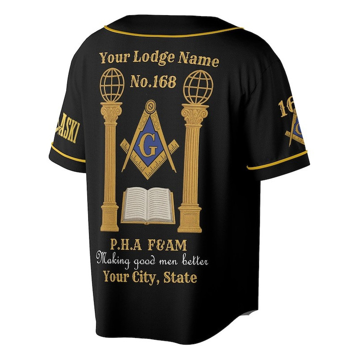 Personalized Lodge Name Freemasonry Prince Hall PHA F&AM To Be One Ask One 3D Baseball Jersey Shirt Size S-5XL