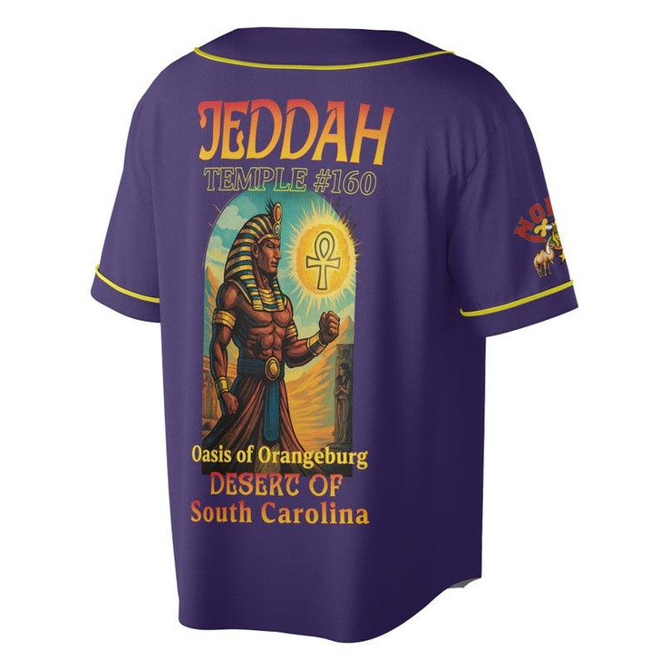 Personalized Name Nobles Mystic Shrine Pharaoh AEAONMS Born Man Created A Noble 3D Baseball Jersey Shirt Size S-5XL