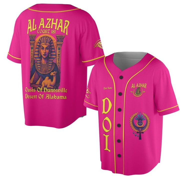Custom Name DOI Daughters Of Isis Echoes of the Nile AEAONMS Multi Color 3D Baseball Jersey Shirt Size S-5XL