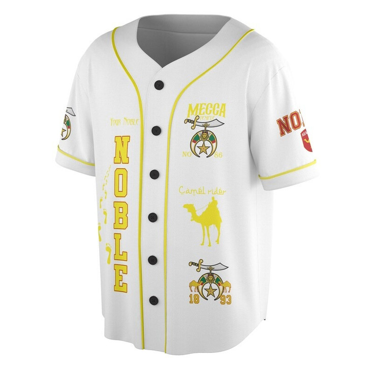 Personalized Temple Name Nobles Mystic Shrine AEAONMS Camel Walking Freemasonry 3D Baseball Jersey Shirt Size S-5XL